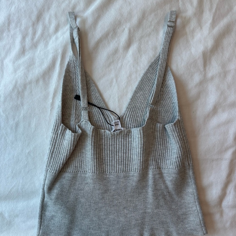 Garage Gray Ribbed Tank Top - Picture 2 of 2